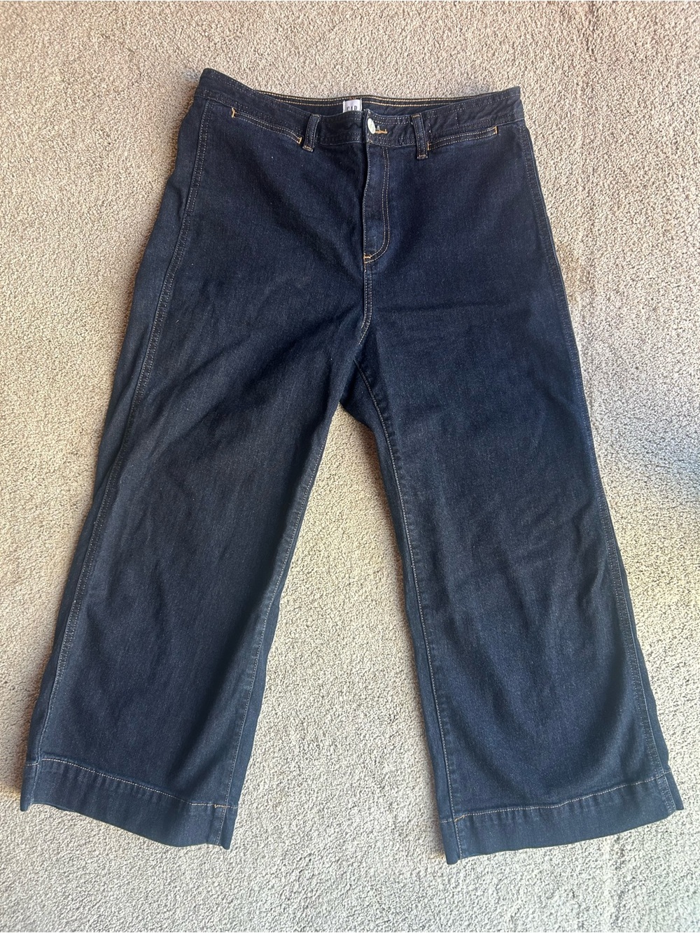 Classic Wide-Leg Women’s Jeans - Dark Blue